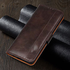 Coque Portefeuille Livre Cuir Etui Clapet T01 pour Xiaomi Redmi Note 9S Marron