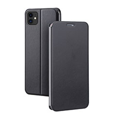 Coque Portefeuille Livre Cuir Etui Clapet T02 pour Apple iPhone 11 Noir