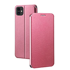 Coque Portefeuille Livre Cuir Etui Clapet T02 pour Apple iPhone 11 Rose