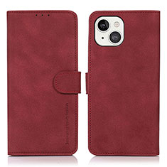 Coque Portefeuille Livre Cuir Etui Clapet T02 pour Apple iPhone 13 Rouge