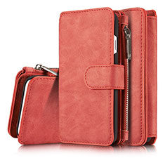 Coque Portefeuille Livre Cuir Etui Clapet T02 pour Apple iPhone 7 Rouge