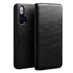 Coque Portefeuille Livre Cuir Etui Clapet T02 pour Huawei Honor 20 Pro Noir