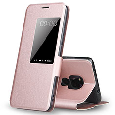 Coque Portefeuille Livre Cuir Etui Clapet T02 pour Huawei Mate 20 X 5G Or Rose