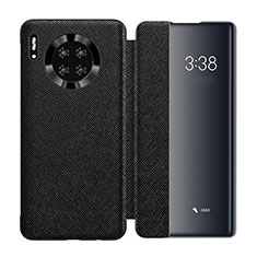 Coque Portefeuille Livre Cuir Etui Clapet T02 pour Huawei Mate 30 Pro 5G Noir