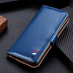 Coque Portefeuille Livre Cuir Etui Clapet T02 pour Huawei Nova 7 SE 5G Bleu