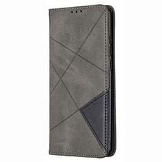 Coque Portefeuille Livre Cuir Etui Clapet T02 pour Huawei P Smart (2020) Gris