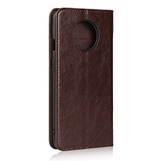 Coque Portefeuille Livre Cuir Etui Clapet T02 pour OnePlus 7T Marron