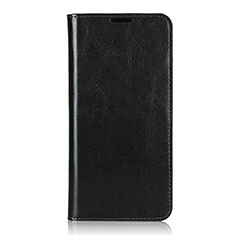 Coque Portefeuille Livre Cuir Etui Clapet T02 pour Oppo F15 Noir