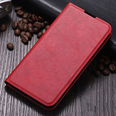 Coque Portefeuille Livre Cuir Etui Clapet T02 pour Oppo K1 Rouge