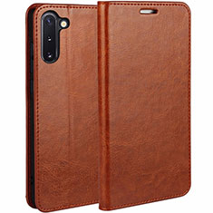 Coque Portefeuille Livre Cuir Etui Clapet T02 pour Samsung Galaxy Note 10 Orange