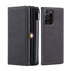 Coque Portefeuille Livre Cuir Etui Clapet T02 pour Samsung Galaxy Note 20 Ultra 5G Noir