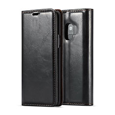 Coque Portefeuille Livre Cuir Etui Clapet T02 pour Samsung Galaxy S9 Noir