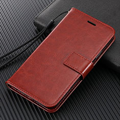 Coque Portefeuille Livre Cuir Etui Clapet T02 pour Vivo Y50 Marron