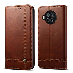 Coque Portefeuille Livre Cuir Etui Clapet T02 pour Xiaomi Mi 10i 5G Marron