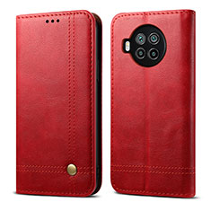 Coque Portefeuille Livre Cuir Etui Clapet T02 pour Xiaomi Mi 10i 5G Rouge