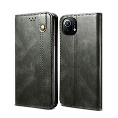 Coque Portefeuille Livre Cuir Etui Clapet T02 pour Xiaomi Mi 11 Lite 5G Vert