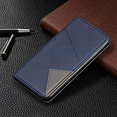 Coque Portefeuille Livre Cuir Etui Clapet T02 pour Xiaomi Poco M2 Pro Bleu