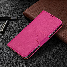 Coque Portefeuille Livre Cuir Etui Clapet T02 pour Xiaomi Redmi 10X 4G Rose Rouge