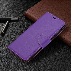 Coque Portefeuille Livre Cuir Etui Clapet T02 pour Xiaomi Redmi 10X 4G Violet