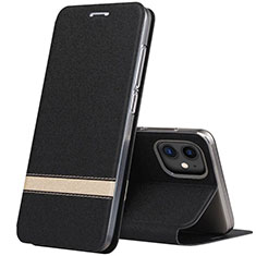 Coque Portefeuille Livre Cuir Etui Clapet T03 pour Apple iPhone 11 Noir