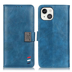 Coque Portefeuille Livre Cuir Etui Clapet T03 pour Apple iPhone 13 Mini Bleu