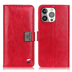 Coque Portefeuille Livre Cuir Etui Clapet T03 pour Apple iPhone 15 Pro Rouge