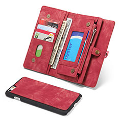 Coque Portefeuille Livre Cuir Etui Clapet T03 pour Apple iPhone 6 Rouge