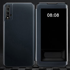 Coque Portefeuille Livre Cuir Etui Clapet T03 pour Huawei Honor 20 Bleu