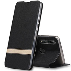 Coque Portefeuille Livre Cuir Etui Clapet T03 pour Huawei Honor 20 Lite Noir