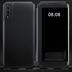 Coque Portefeuille Livre Cuir Etui Clapet T03 pour Huawei Honor 20 Noir