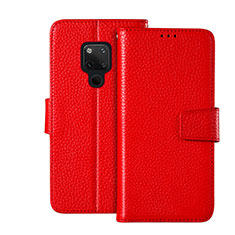 Coque Portefeuille Livre Cuir Etui Clapet T03 pour Huawei Mate 20 X 5G Rouge