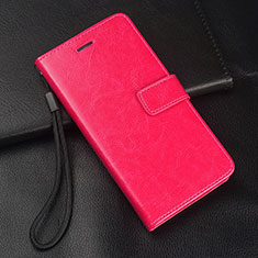 Coque Portefeuille Livre Cuir Etui Clapet T03 pour Oppo R17 Pro Rose Rouge