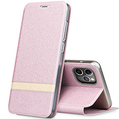 Coque Portefeuille Livre Cuir Etui Clapet T04 pour Apple iPhone 11 Pro Or Rose