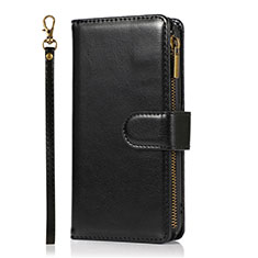 Coque Portefeuille Livre Cuir Etui Clapet T04 pour Apple iPhone 12 Noir