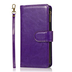 Coque Portefeuille Livre Cuir Etui Clapet T04 pour Apple iPhone 12 Pro Violet