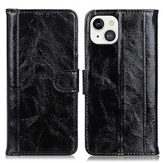 Coque Portefeuille Livre Cuir Etui Clapet T04 pour Apple iPhone 14 Noir