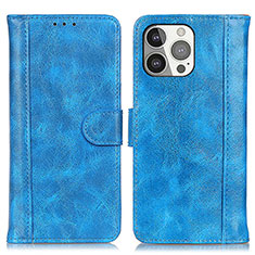 Coque Portefeuille Livre Cuir Etui Clapet T04 pour Apple iPhone 14 Pro Bleu