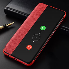 Coque Portefeuille Livre Cuir Etui Clapet T04 pour Huawei Mate 30E Pro 5G Rouge