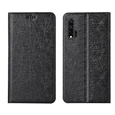 Coque Portefeuille Livre Cuir Etui Clapet T04 pour Huawei Nova 6 5G Noir