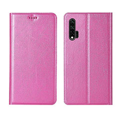 Coque Portefeuille Livre Cuir Etui Clapet T04 pour Huawei Nova 6 5G Rose