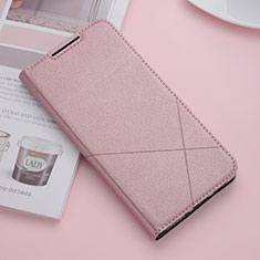 Coque Portefeuille Livre Cuir Etui Clapet T04 pour Huawei P20 Lite (2019) Or Rose