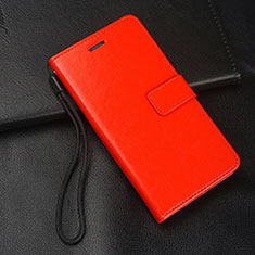 Coque Portefeuille Livre Cuir Etui Clapet T04 pour Oppo K1 Rouge