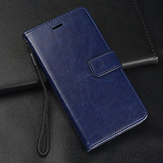 Coque Portefeuille Livre Cuir Etui Clapet T04 pour Oppo R15X Bleu