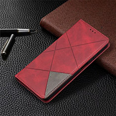 Coque Portefeuille Livre Cuir Etui Clapet T04 pour Xiaomi Mi 10T Lite 5G Rouge