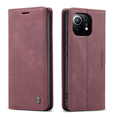 Coque Portefeuille Livre Cuir Etui Clapet T04 pour Xiaomi Mi 11 5G Violet