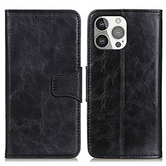 Coque Portefeuille Livre Cuir Etui Clapet T05 pour Apple iPhone 14 Pro Max Noir