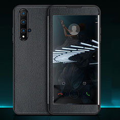 Coque Portefeuille Livre Cuir Etui Clapet T05 pour Huawei Honor 20S Noir