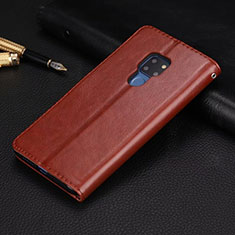 Coque Portefeuille Livre Cuir Etui Clapet T05 pour Huawei Mate 20 X 5G Marron