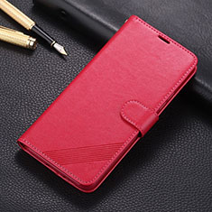 Coque Portefeuille Livre Cuir Etui Clapet T05 pour Huawei Nova 5i Rose Rouge