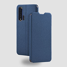 Coque Portefeuille Livre Cuir Etui Clapet T05 pour Huawei Nova 6 5G Bleu